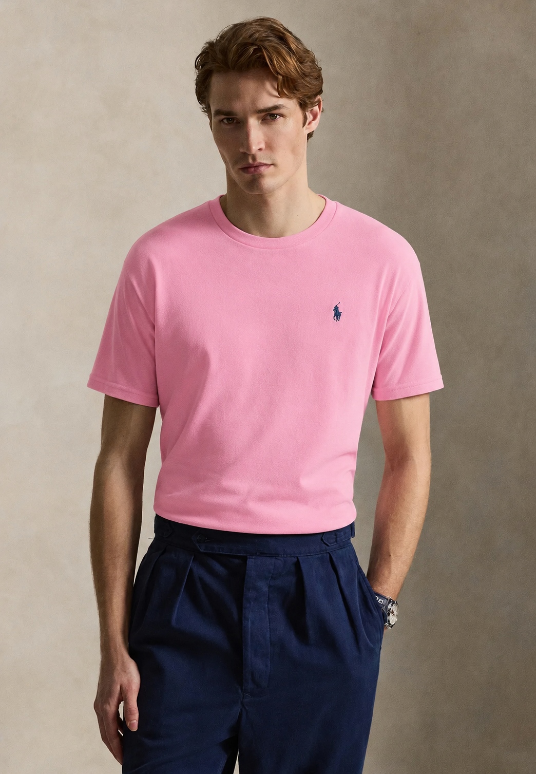 Μπλουζάκι λαιμοκοψη Polo Ralph Lauren - Ροζ