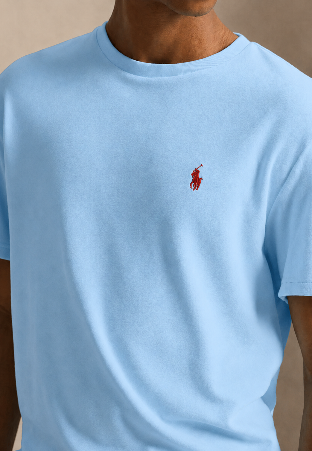 Μπλουζάκι λαιμοκοψη Polo Ralph Lauren - Γαλάζιο