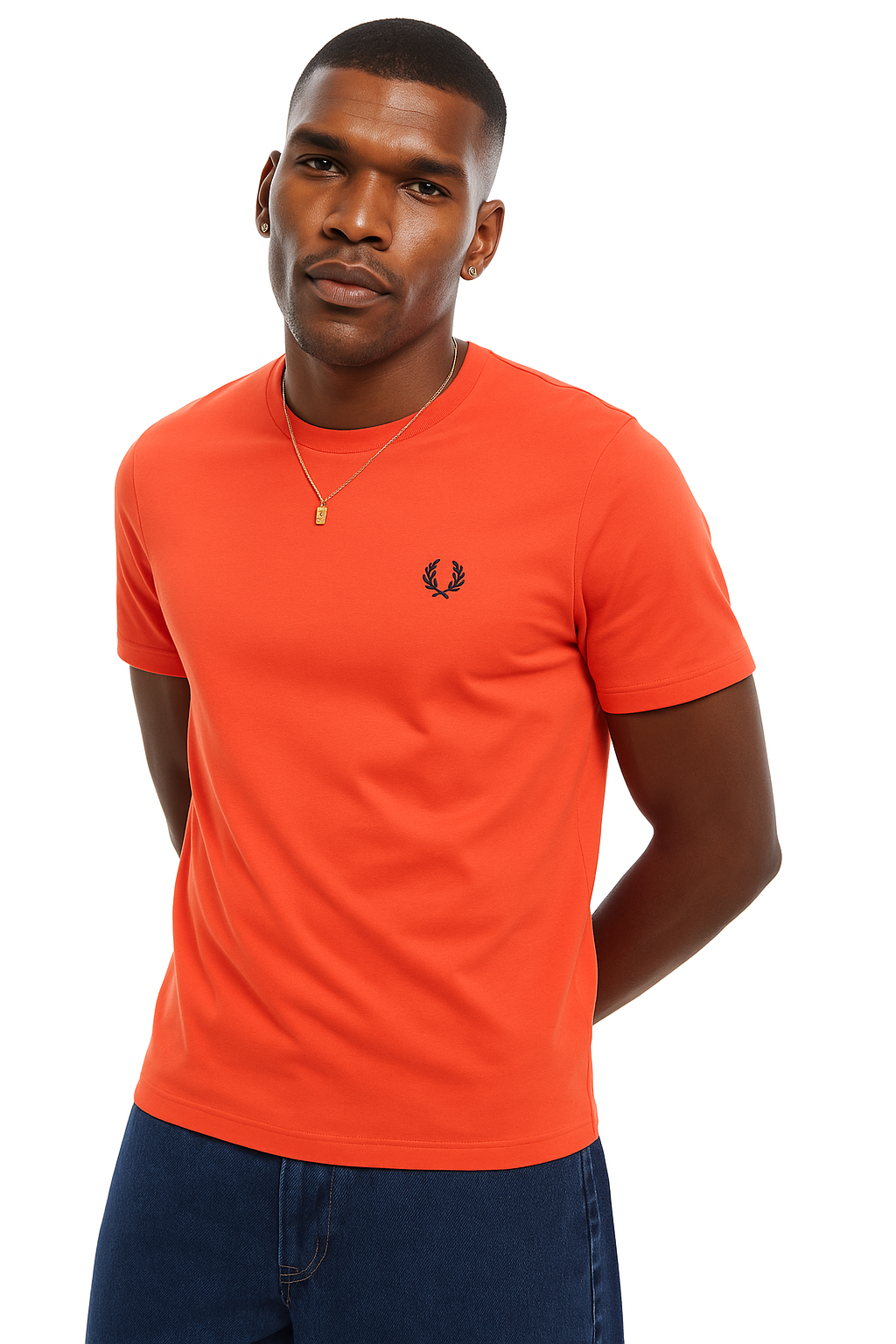 Μπλουζάκι λαιμοκοψη Fred Perry - Κοραλι