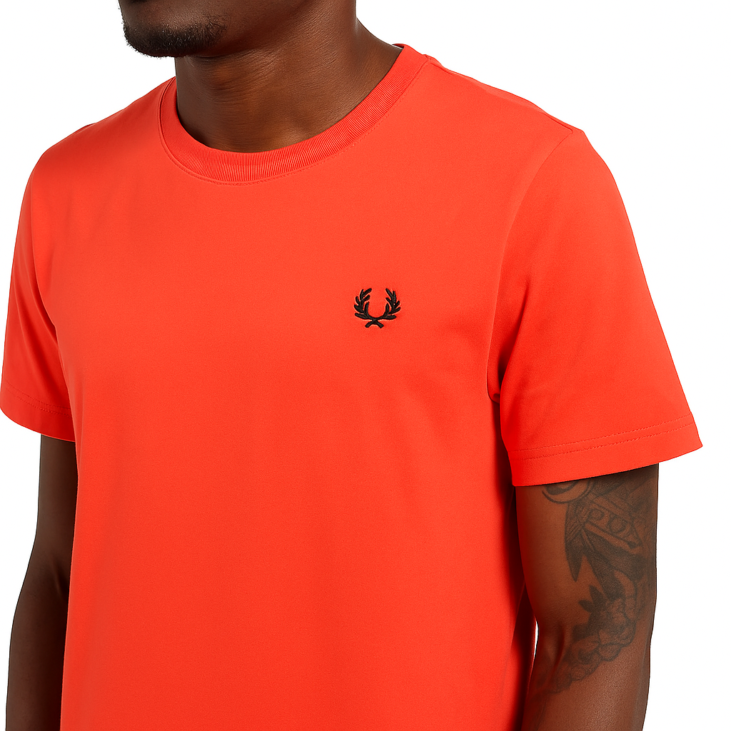 Μπλουζάκι λαιμοκοψη Fred Perry - Κοραλι