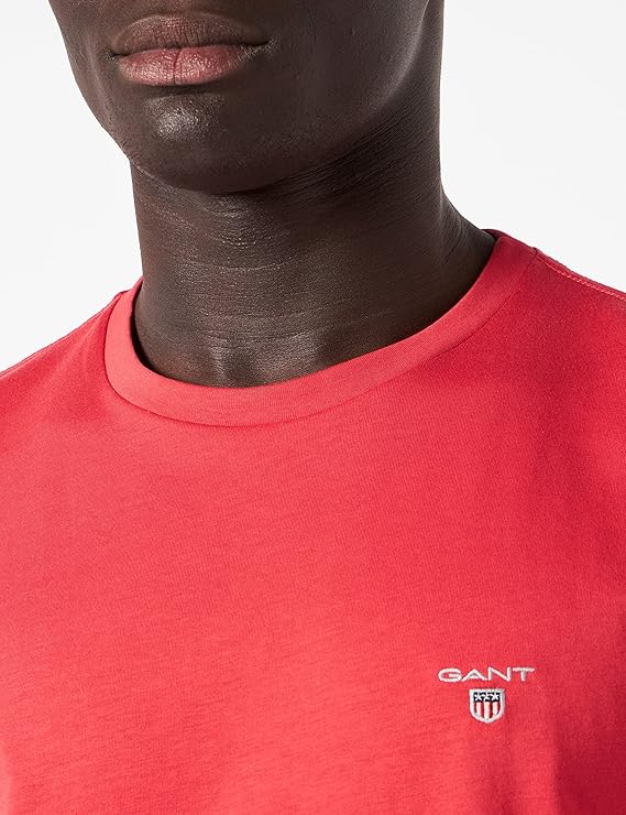 Μπλουζάκι λαιμοκοψη Gant - Κοραλι