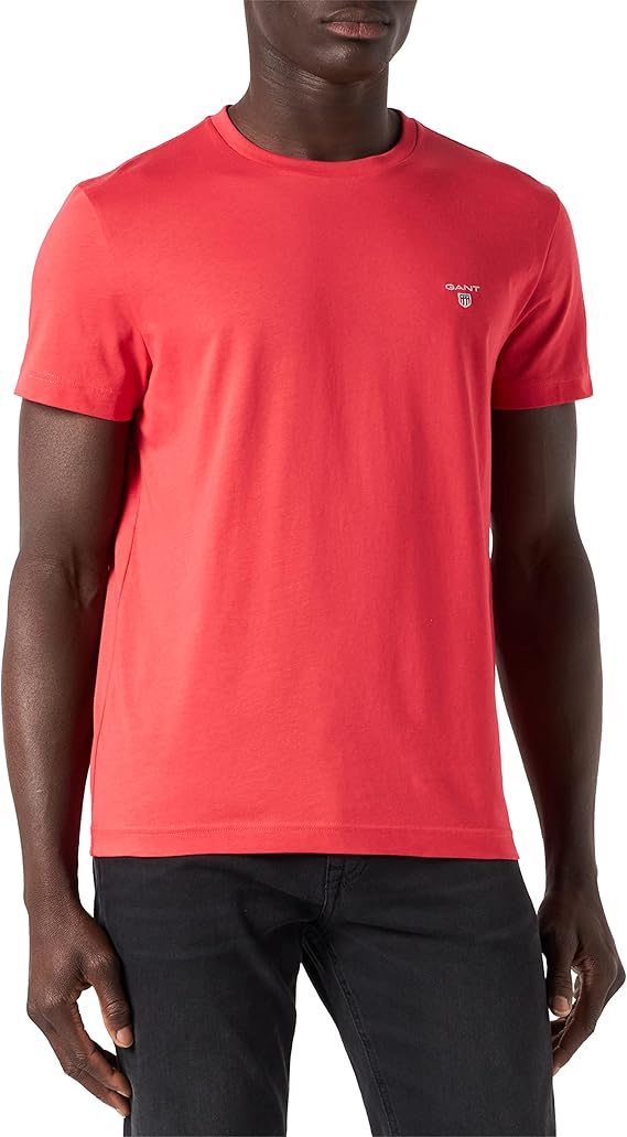 Μπλουζάκι λαιμοκοψη Gant - Κοραλι