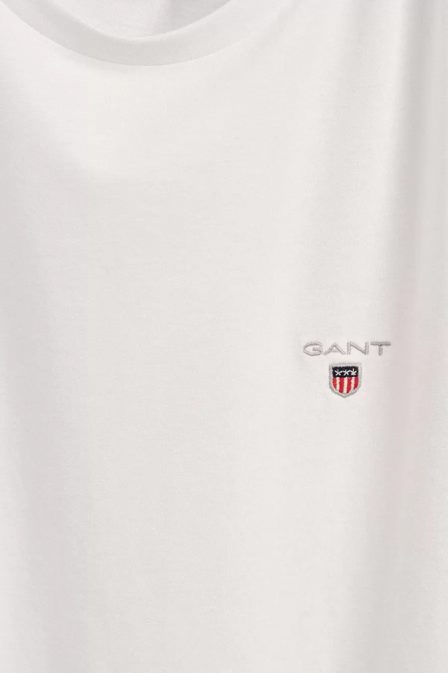 Μπλουζάκι λαιμοκοψη Gant - Άσπρο