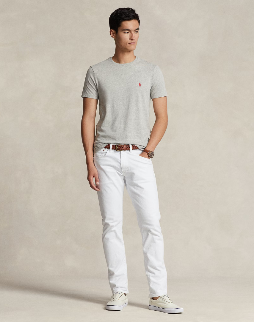 Μπλουζάκι λαιμοκοψη Polo Ralph Lauren - Γκρι