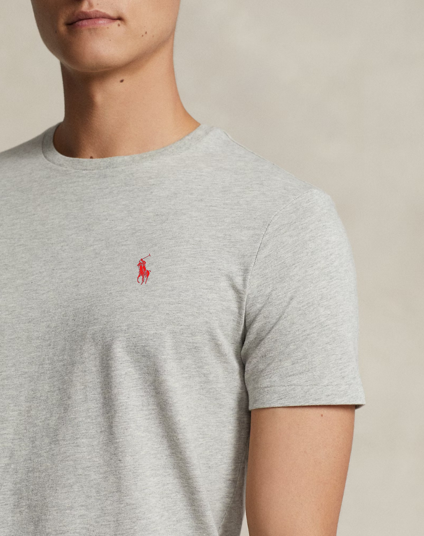 Μπλουζάκι λαιμοκοψη Polo Ralph Lauren - Γκρι