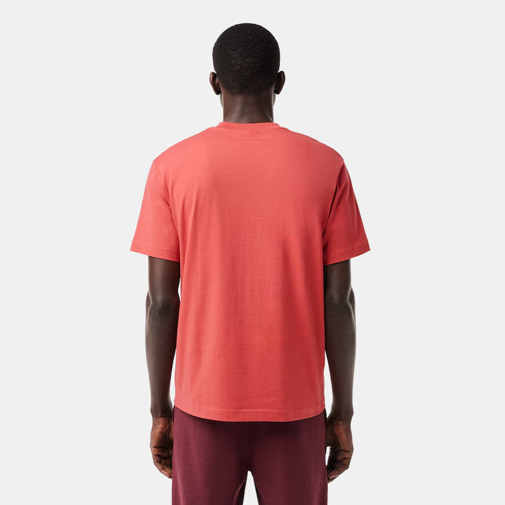 Μπλουζάκι λαιμοκοψη Lacoste - Κοραλί