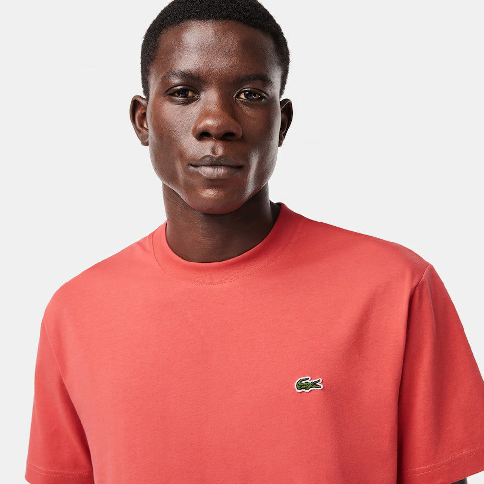 Μπλουζάκι λαιμοκοψη Lacoste - Κοραλί