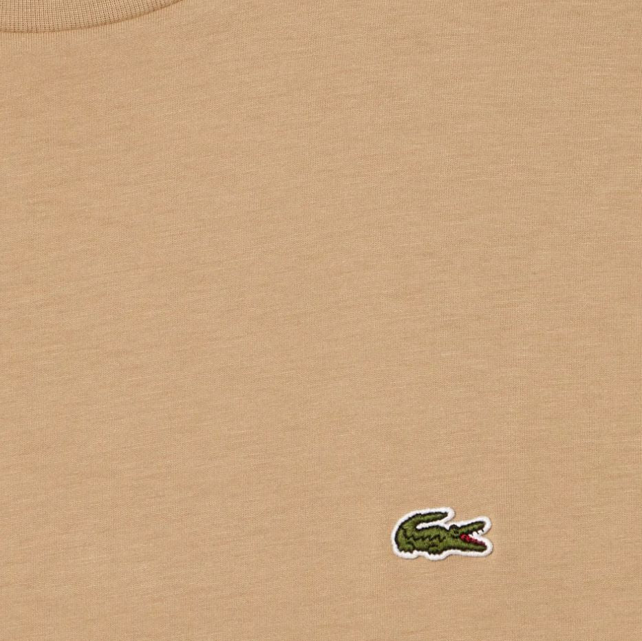 Μπλουζάκι λαιμοκοψη Lacoste - Μπεζ