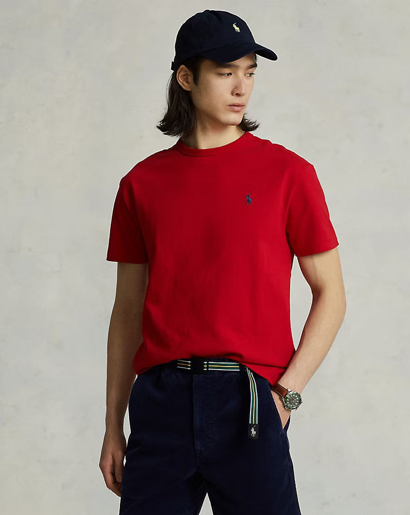 Μπλουζάκι λαιμοκοψη Polo Ralph Lauren - Κόκκινο