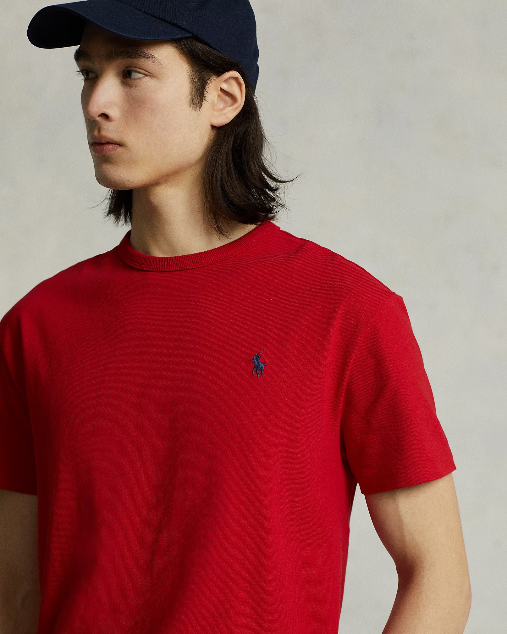 Μπλουζάκι λαιμοκοψη Polo Ralph Lauren - Κόκκινο