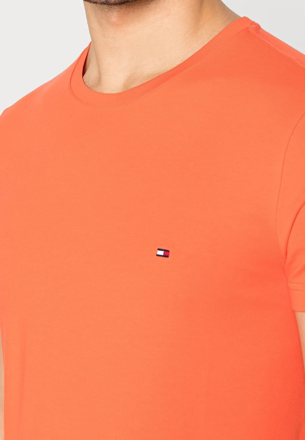 Μπλουζάκι λαιμοκοψη Tommy Hilfiger - Κοραλί