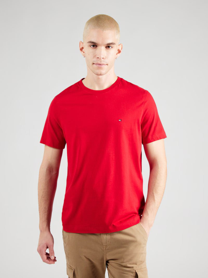 Μπλουζάκι λαιμοκοψη Tommy Hilfiger - Κόκκινο